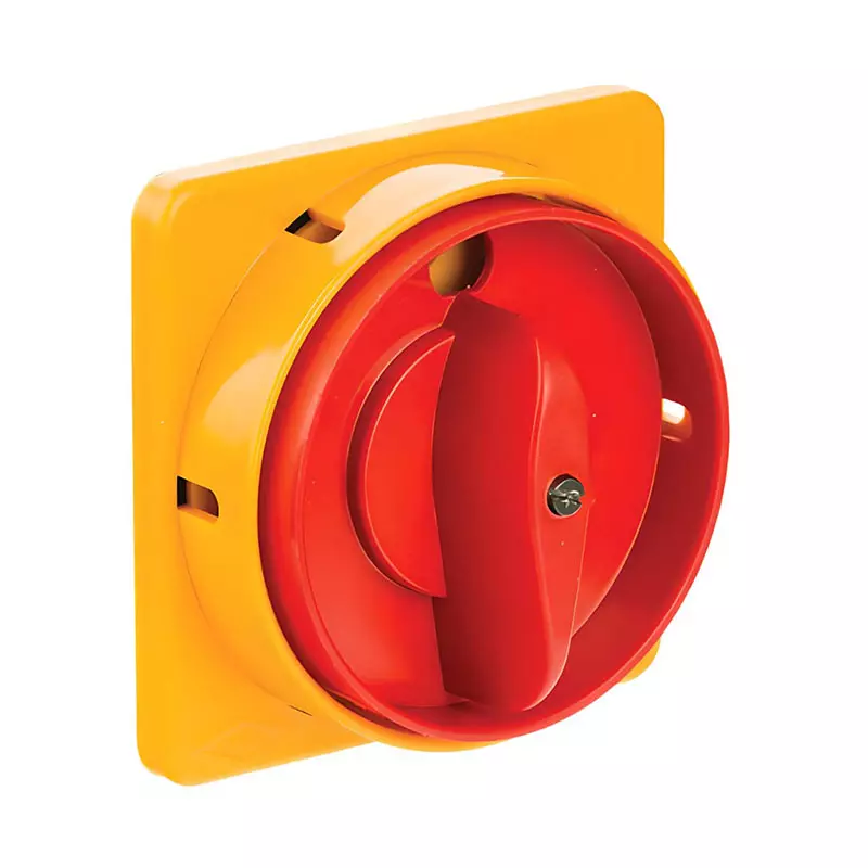صفحه دستگیره قفلشو زرد و قرمز 100 آمپر استاندارد الکترو کاوه کد PL130