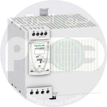منبع تغذیه اشنایدر الکتریک 480 وات 24 ولت DC با ولتاژ ورودی 100 تا 240 ولت و خروجی 20 آمپر